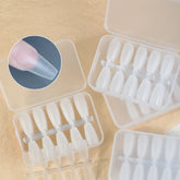 500pcs Long Coffin Ballerina Fake Nails Color Display Clear Artificial False Nail Art Tips Capsule For Extension